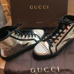 Gucci Silver Sneakers - Size 40.5 (10.5)